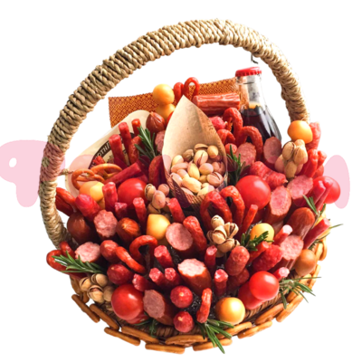 Мясная подарочная корзина